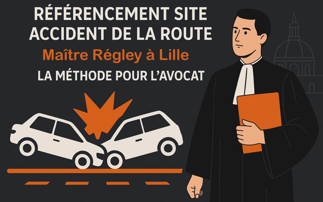 Référencement site accident de la route Maître Régley à Lille : La méthode pour l’avocat