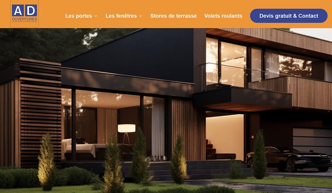 Refonte du site web de AD Ouvertures : La vitrine digitale pour la menuiserie à Lille