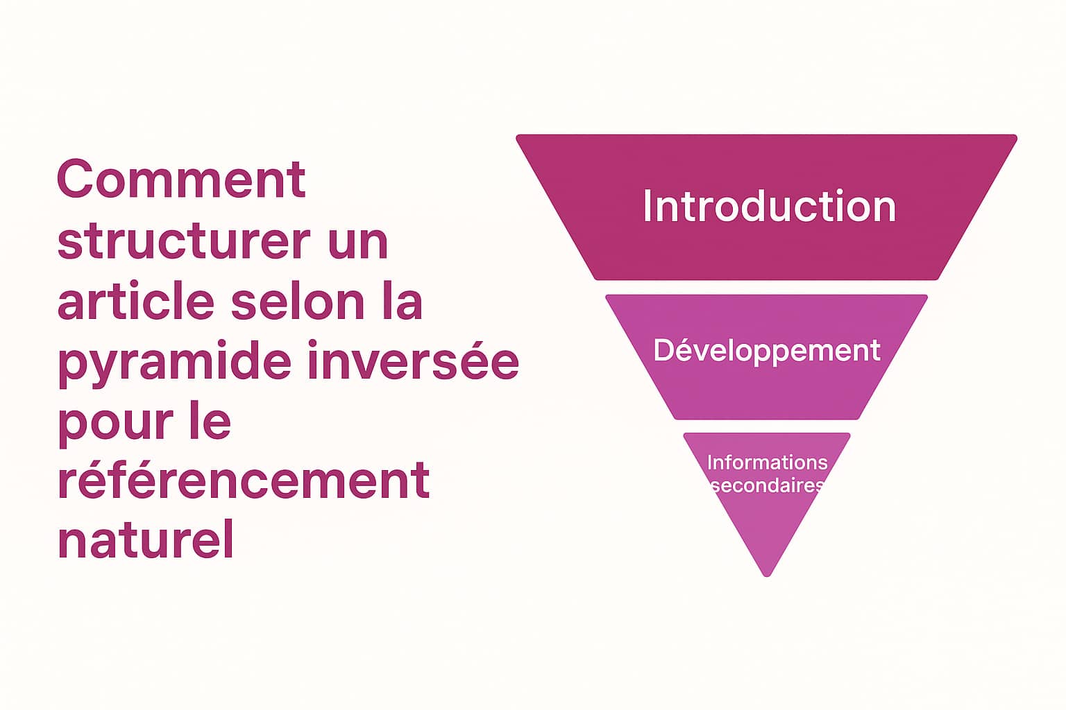 structurer article SEO pyramide inversée