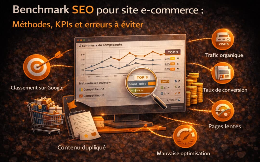Benchmark SEO pour site e-commerce : Méthodes, KPIs et erreurs à éviter
