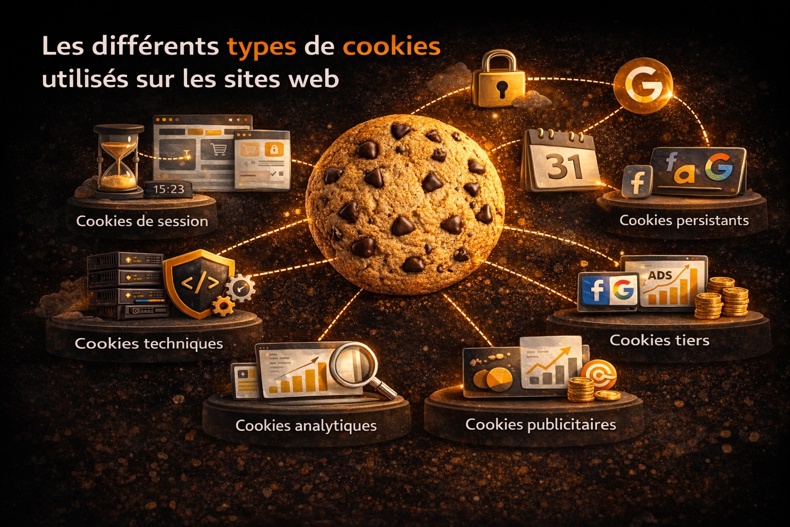 differents types de cookies informatiques