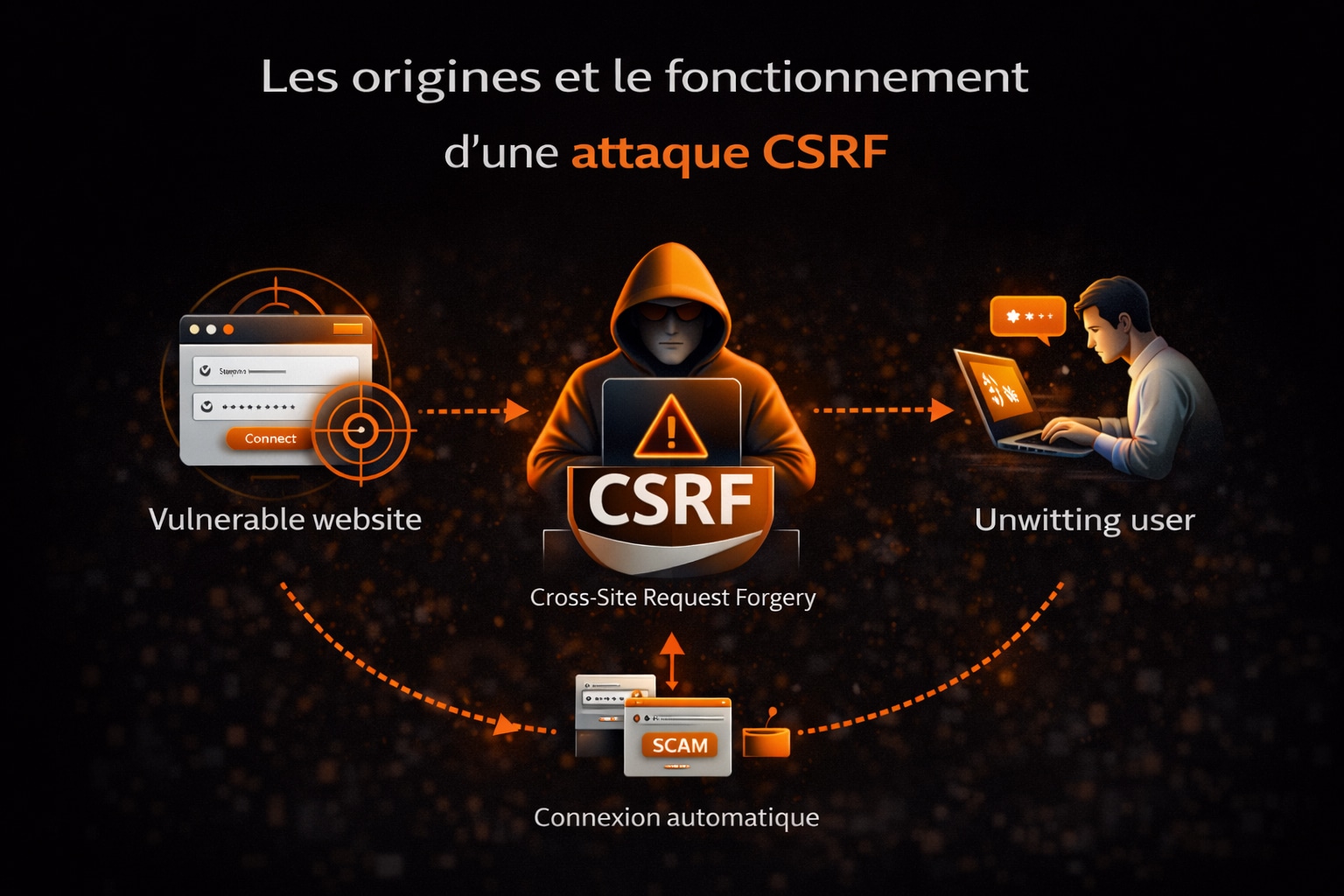 fonctionnement attaque CSRF