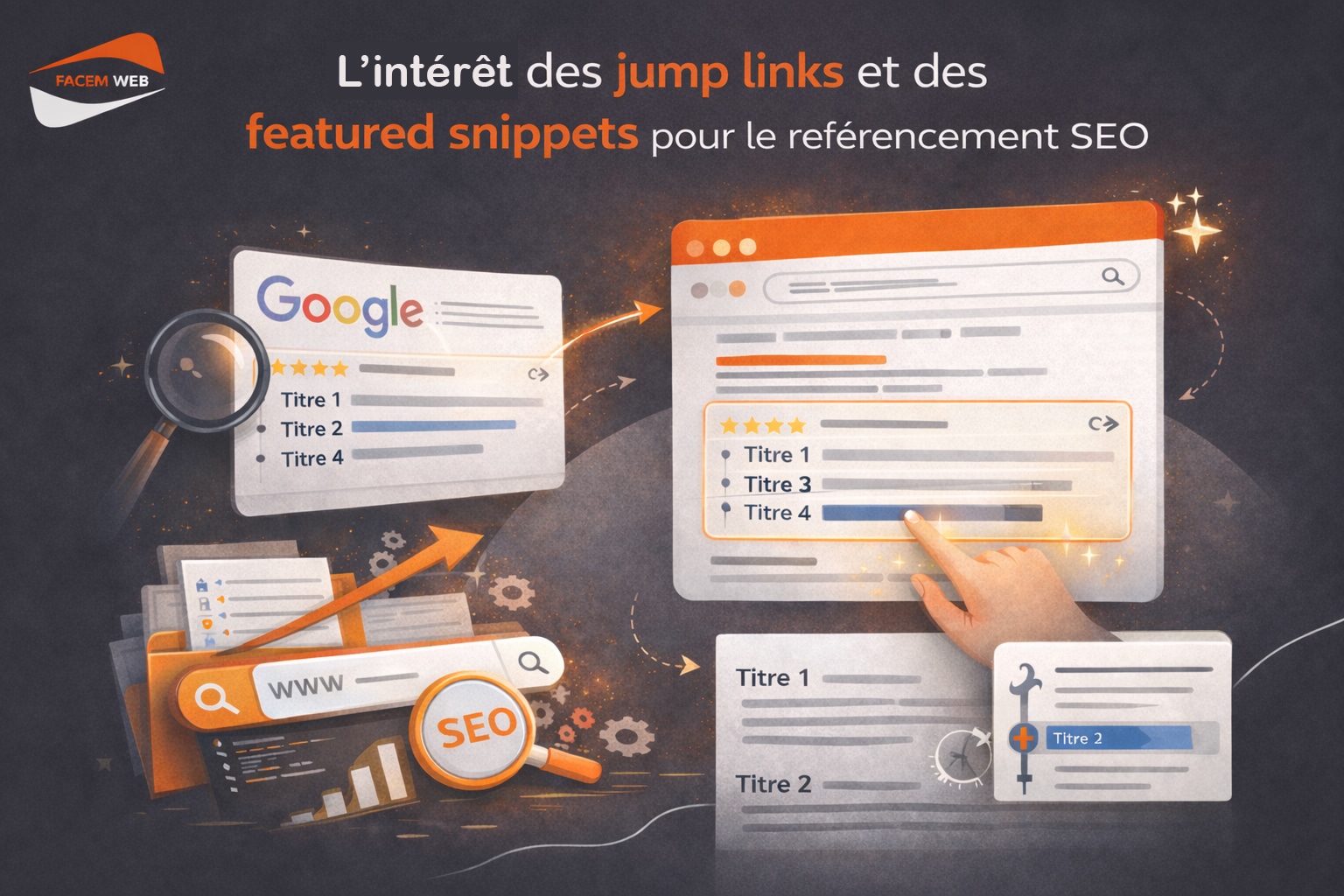 interet jump links et featured snippet