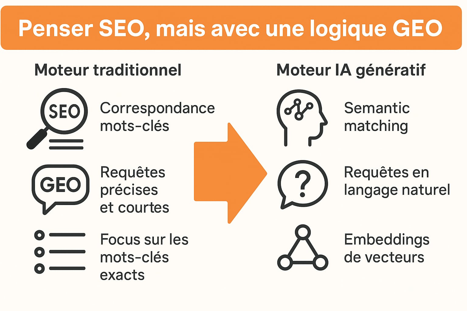 penser seo avec logique GEO