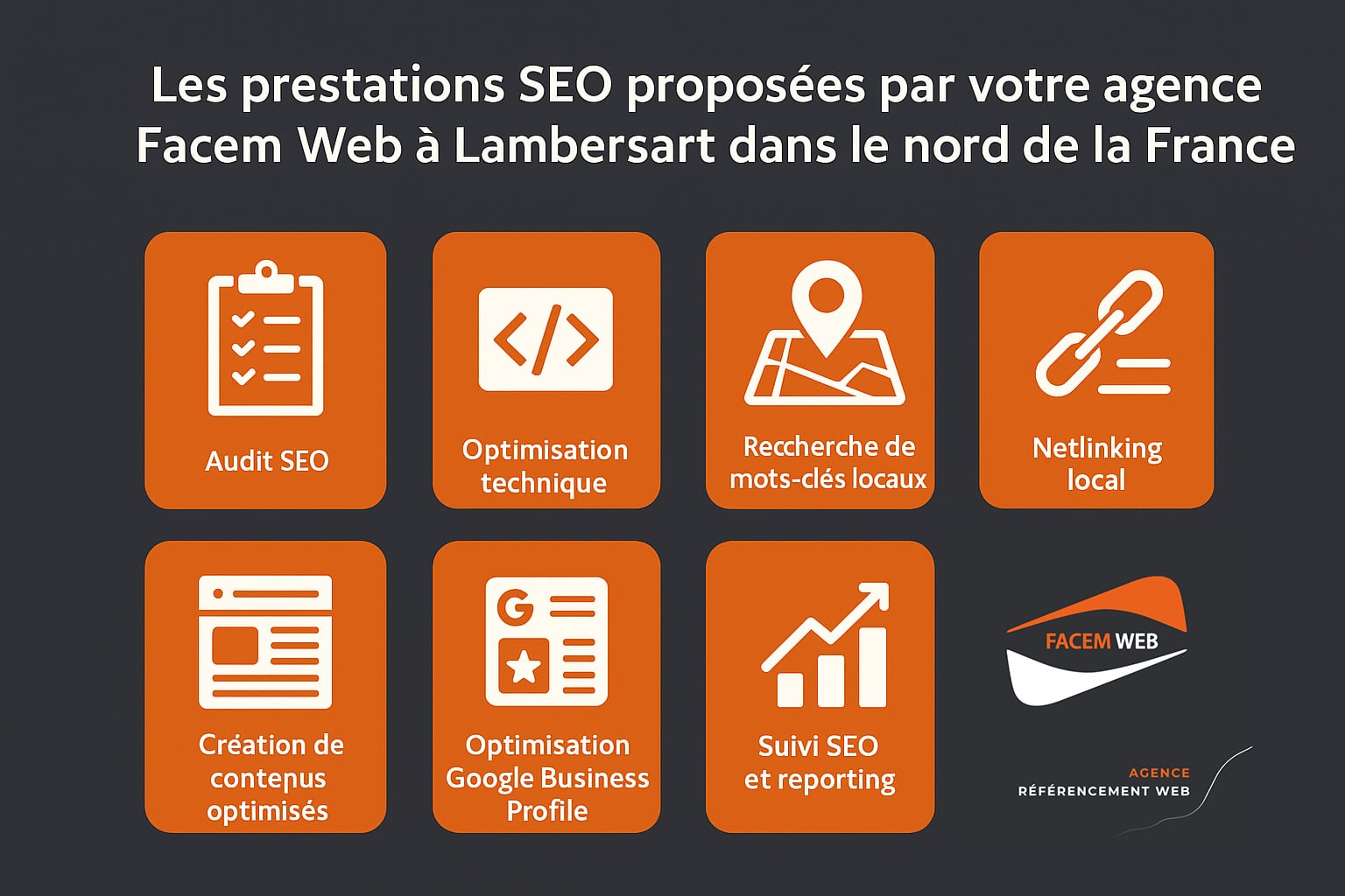 prestations referencement seo lambersart facem web