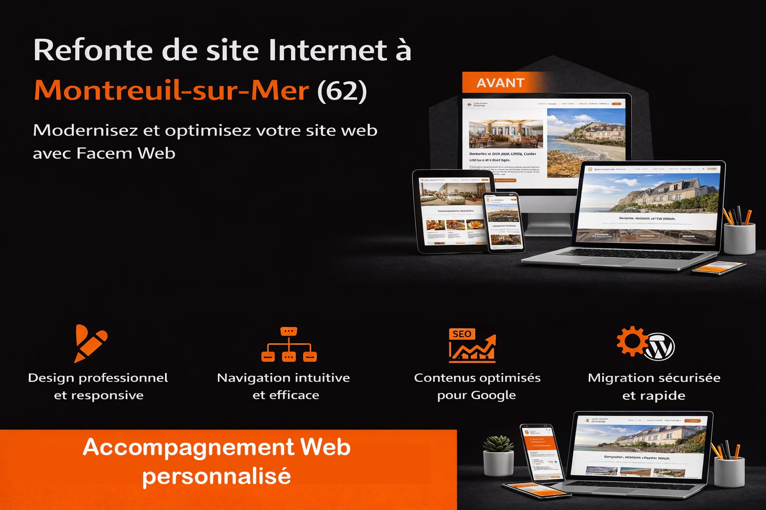 refonte de site Internet montreuil sur mer