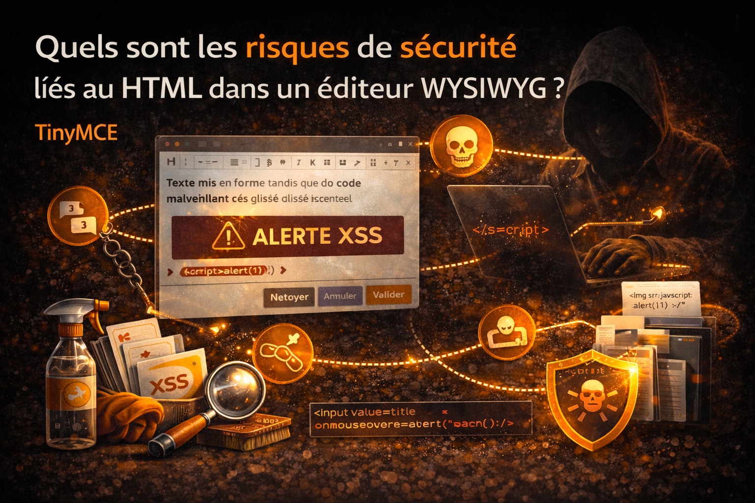 risques de sécurité html éditeur wisywig