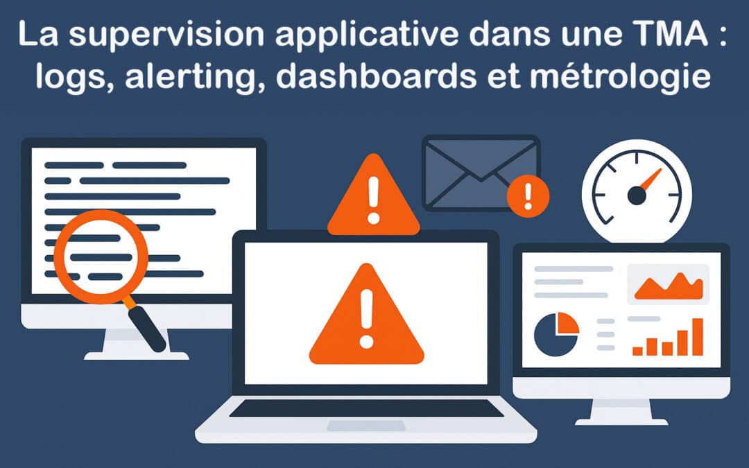 La supervision applicative dans une TMA : logs, alerting, dashboards et métrologie