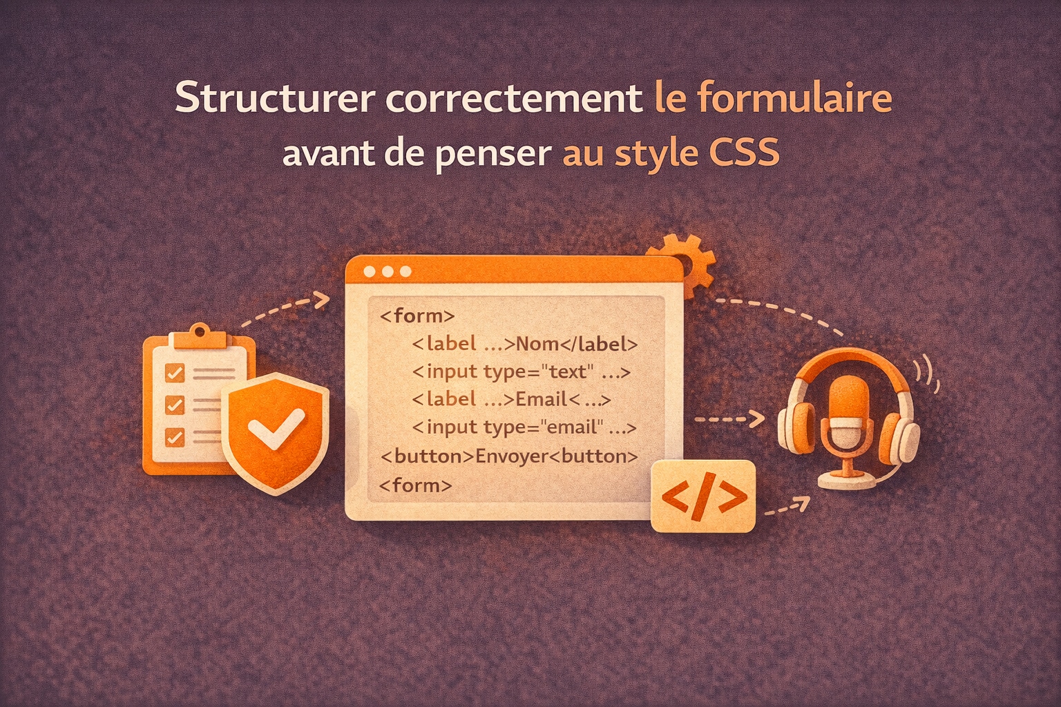 bien structurer le formulaire avant les CSS