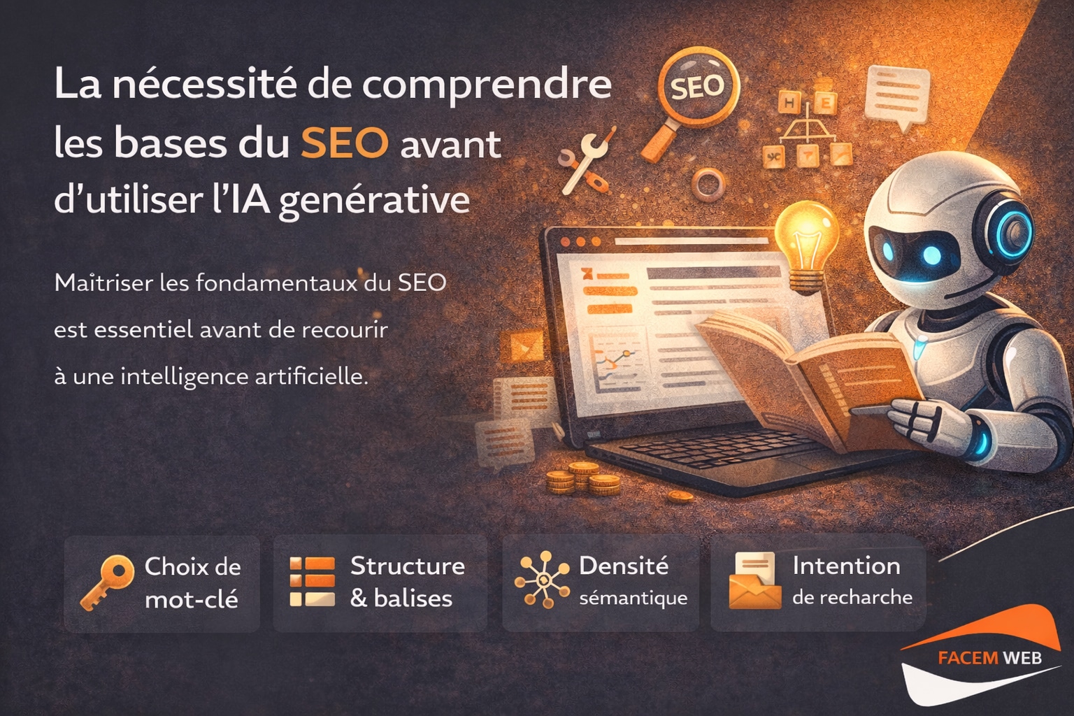 comprendre les bases du seo pur generer un texte SEO avec l'ia
