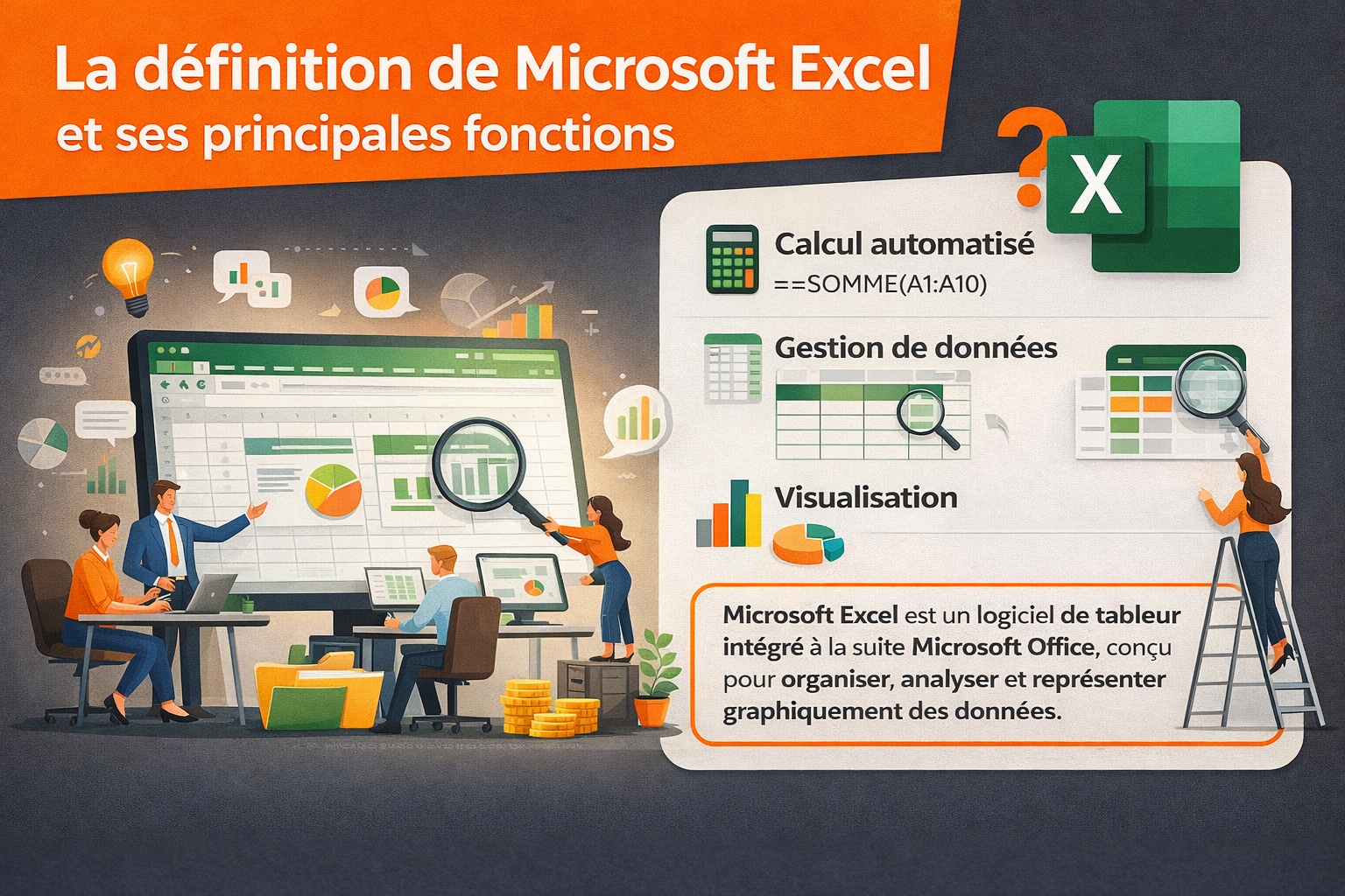 definition et fonctionnalites microsoft excel