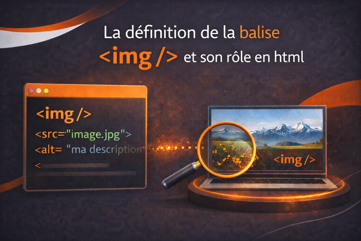 definition et role de img en html