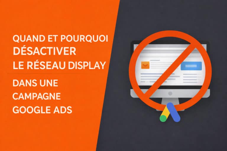 desactiver reseau display google Ads