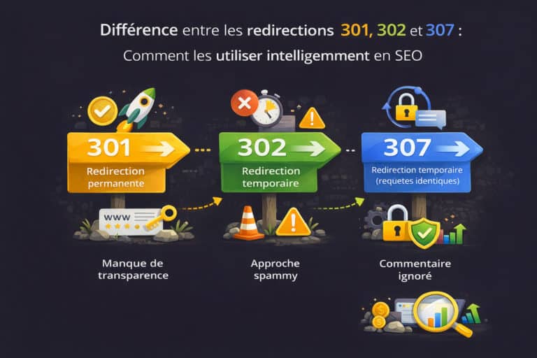 difference redirection 301 302 307 SEO