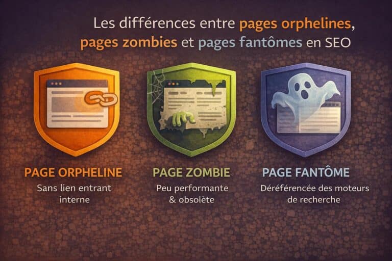 differences pages orpheline page zombie et page fantome seo