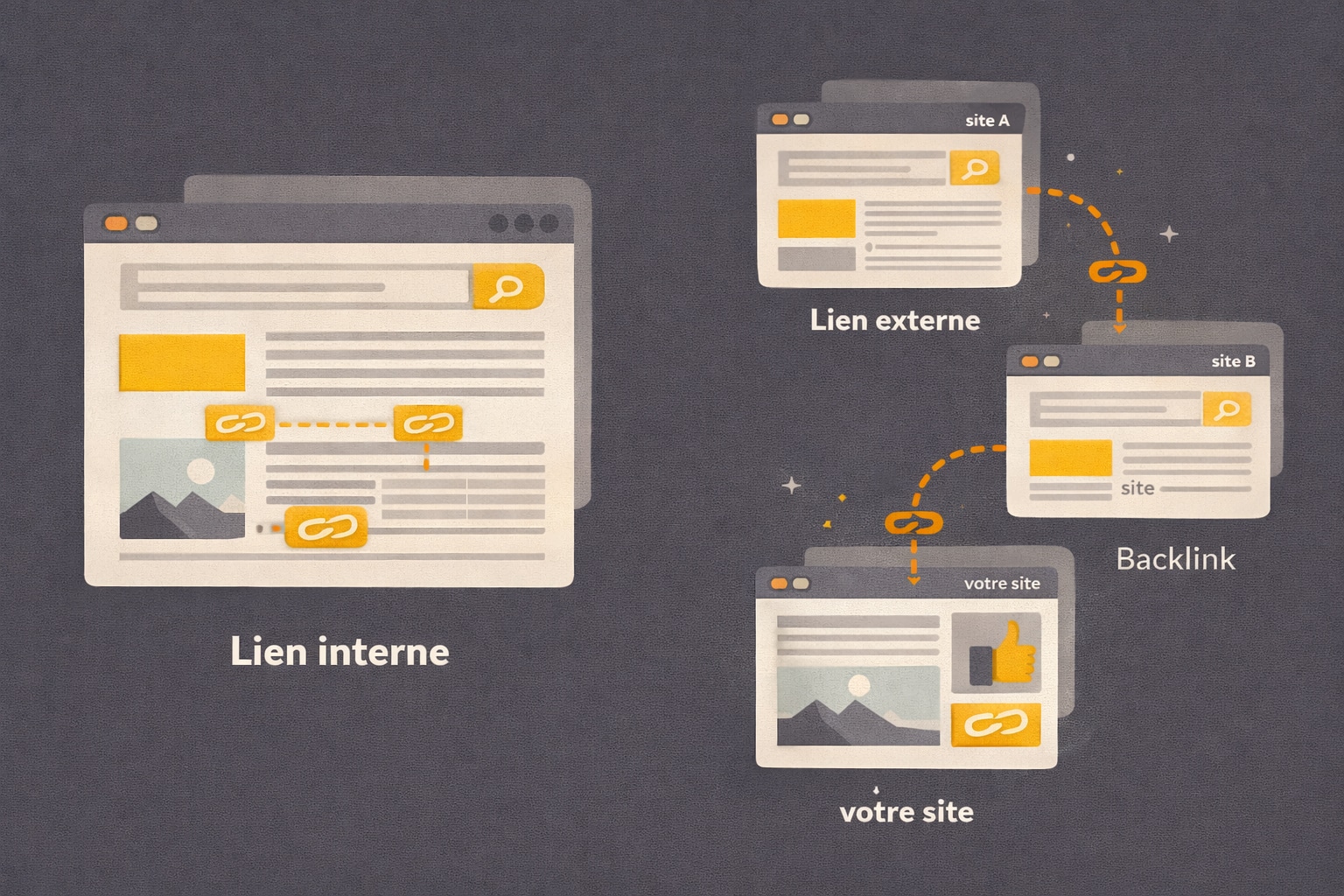 differents types de liens