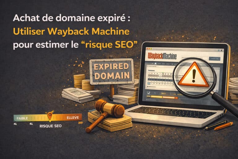 domaine expire wayback machine risque SEO