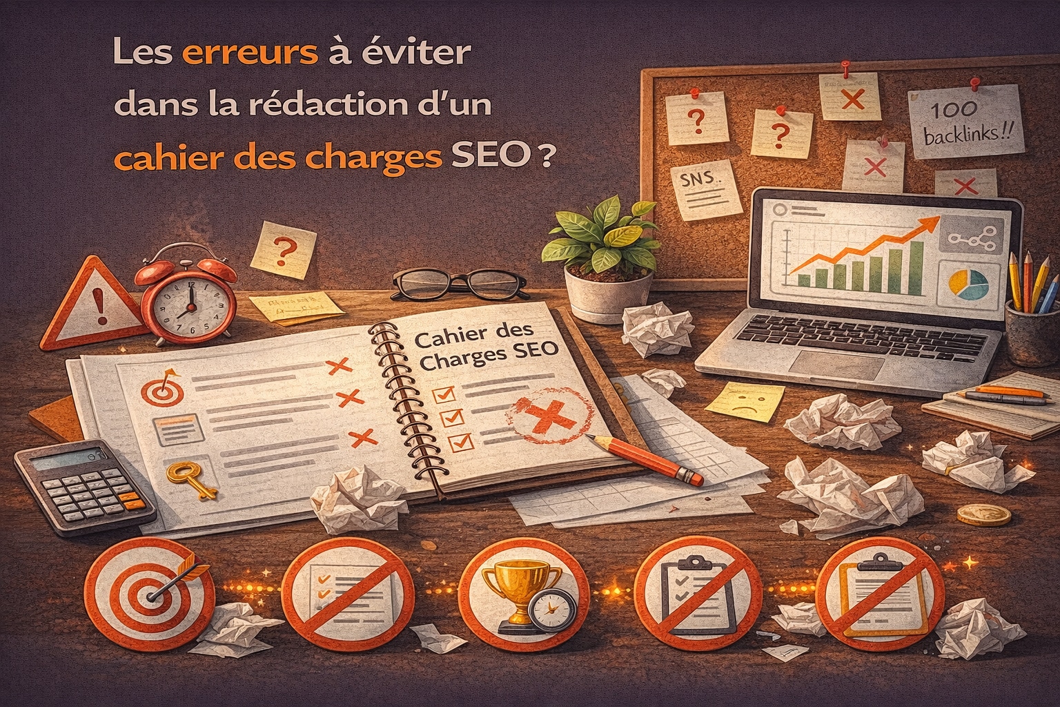 erreurs redaction cahier des charges SEO