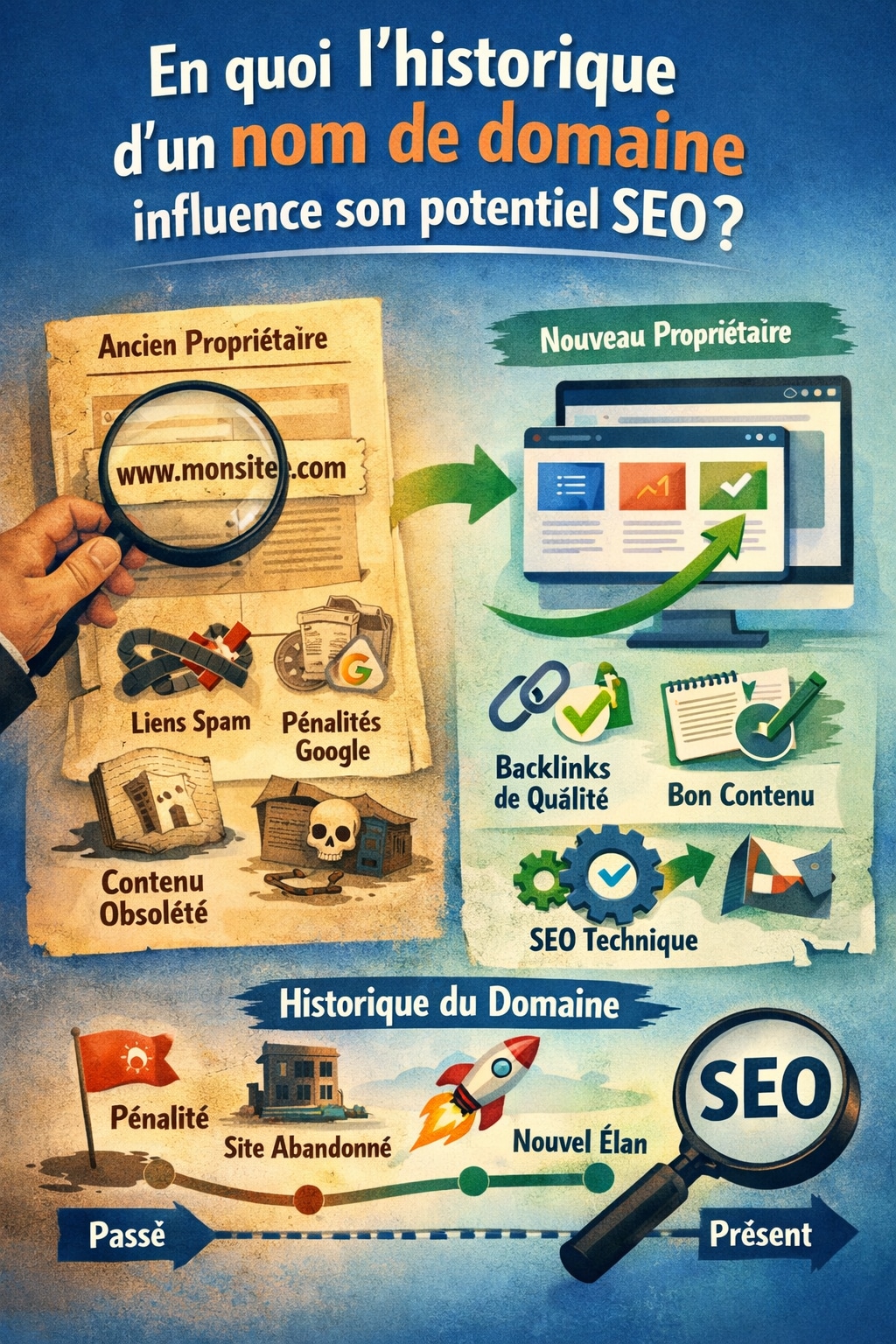 historique nom de domaine influence seo