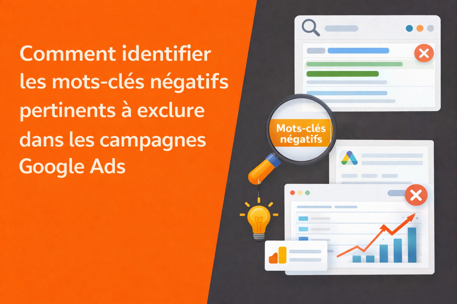 identifier les mots clés négatifs à exclure google ads