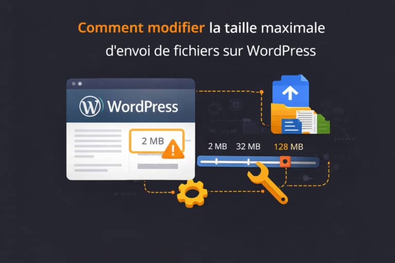 modifier taille maximale fichier wordpress