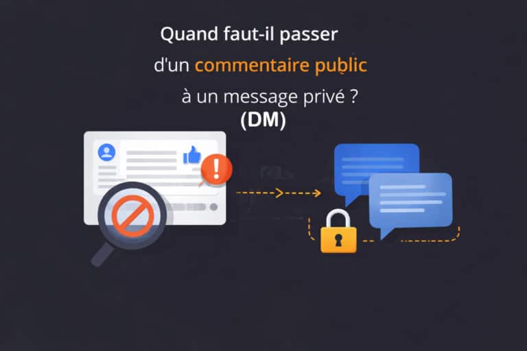 passer du commentaire public au DM