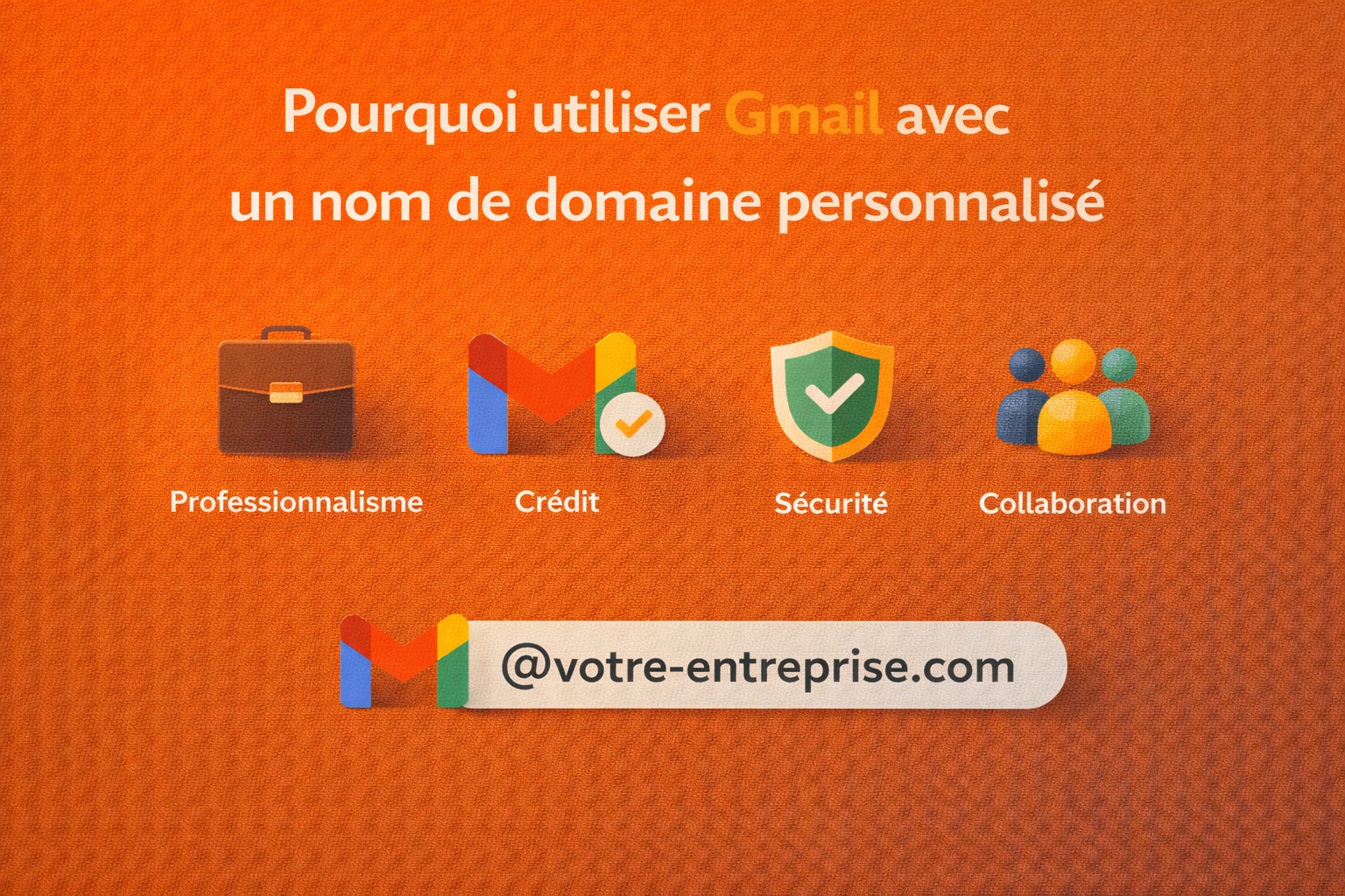 pourquoi associer gmail avec le nom de domaine d une entreprise