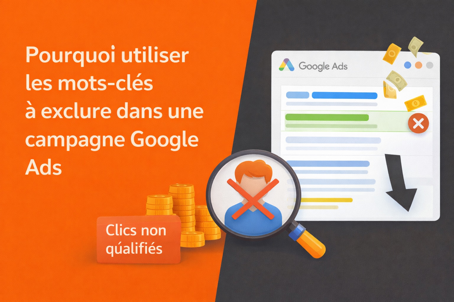 pourquoi utiliser mots cles a exclure google ads