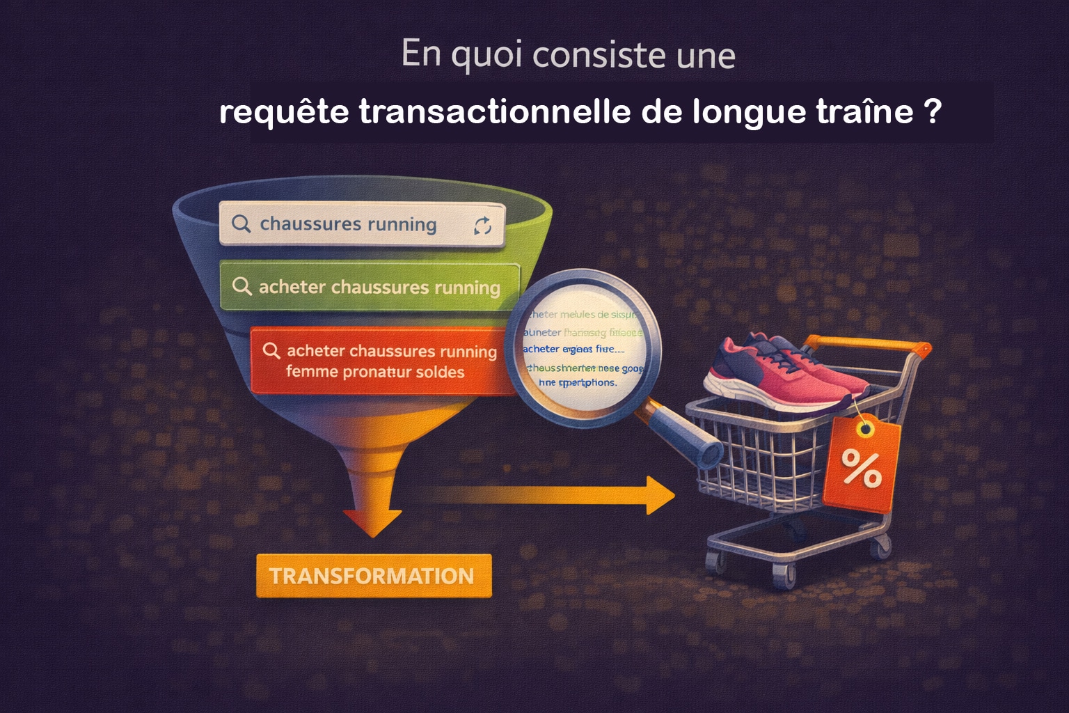 requete transactionnelle longue traine definition