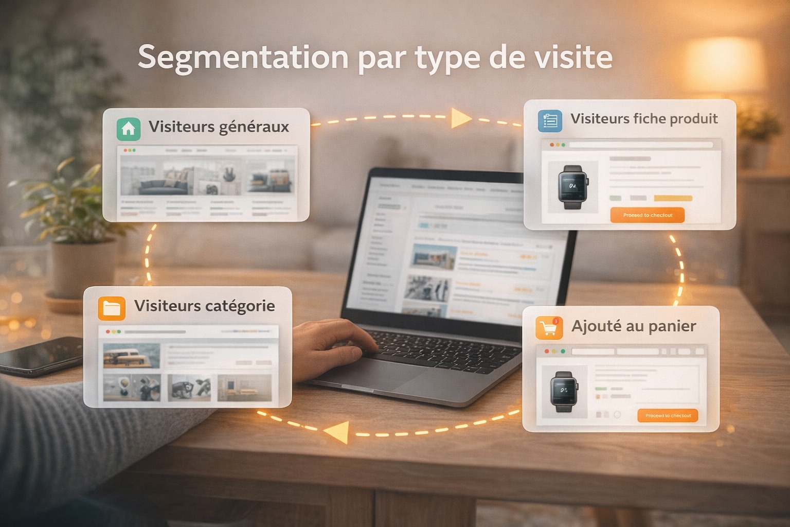 segmentation google ads par type de visite