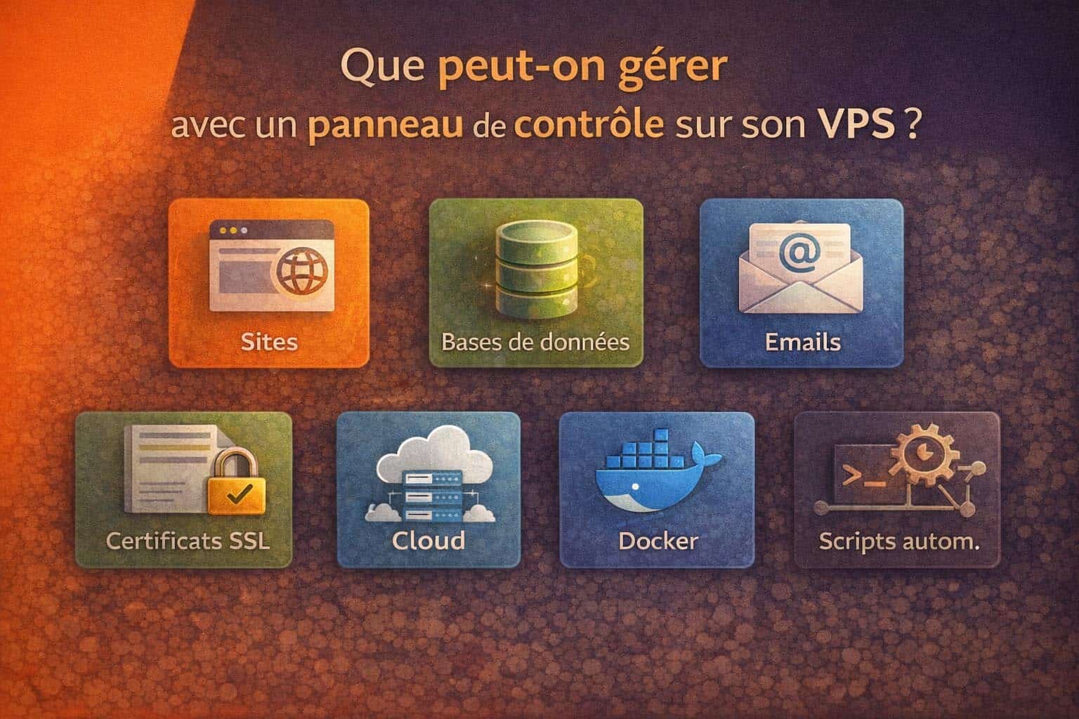 services geres panneau de controle vps