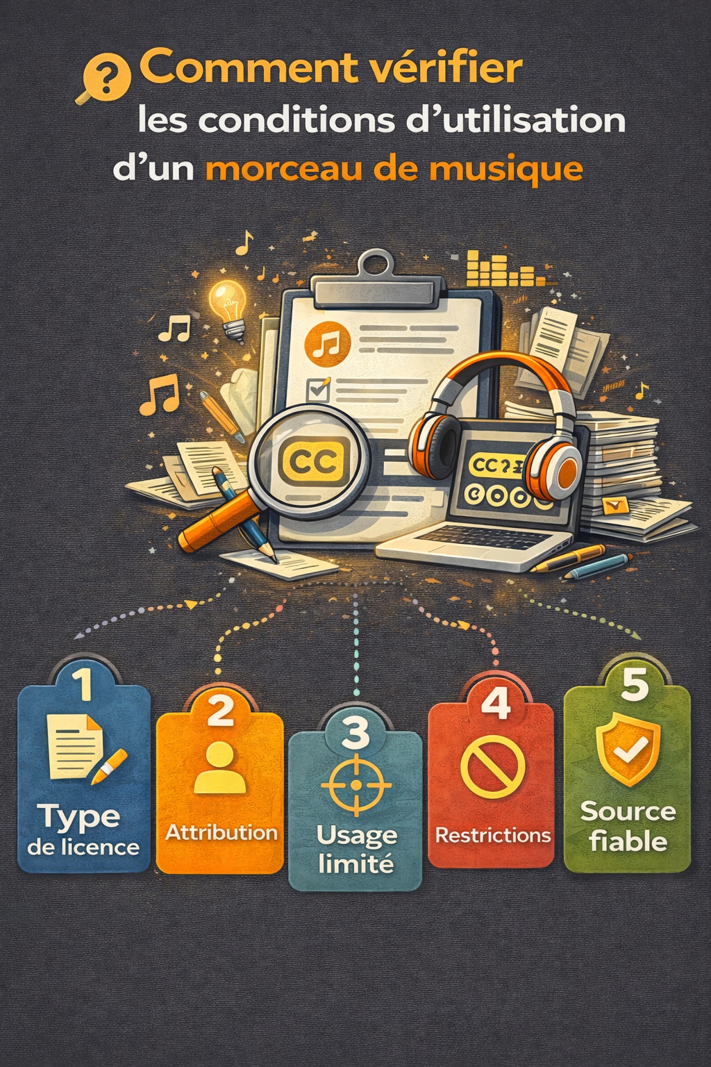 verifier conditions d'utilisations musique libre de droits