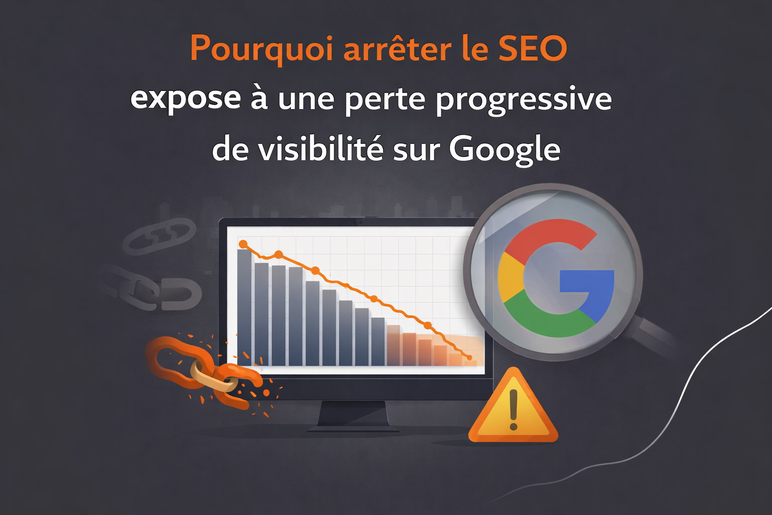 arret seo et perte de visibilité google