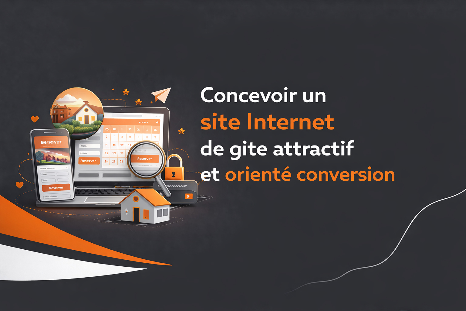 conception site internet gite attractif
