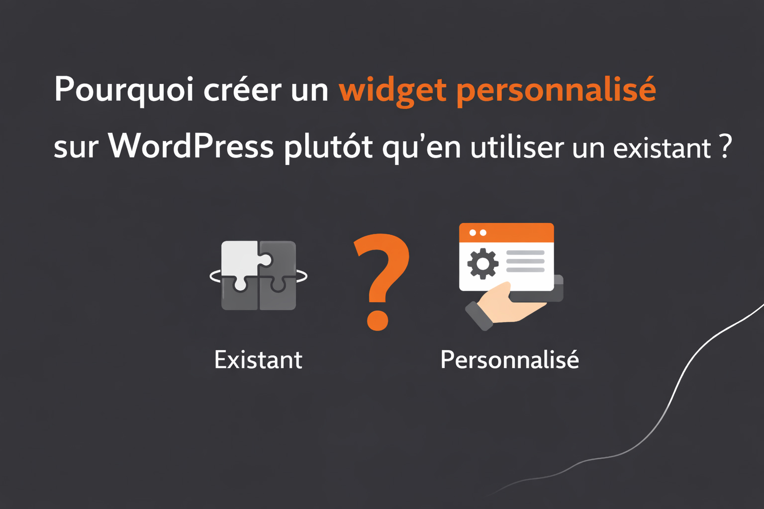 creer un woidget personnalisé wordpress
