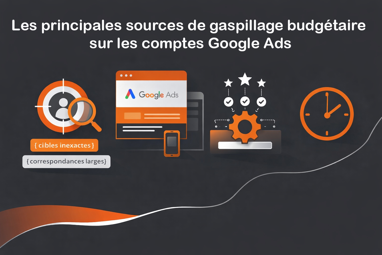 principales sources de gaspillage bugetaire google Ads