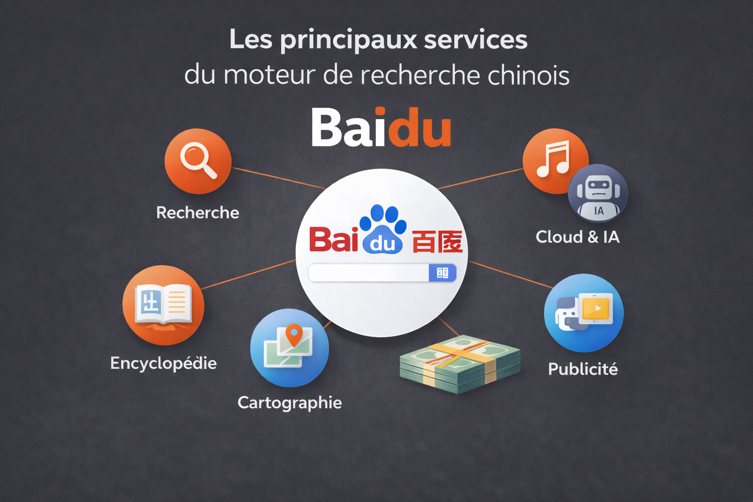principaux services moteur de recherche baidu