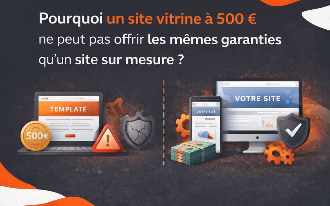 Pourquoi un site vitrine à 500 € ne peut pas offrir les mêmes garanties qu’un site sur mesure ?