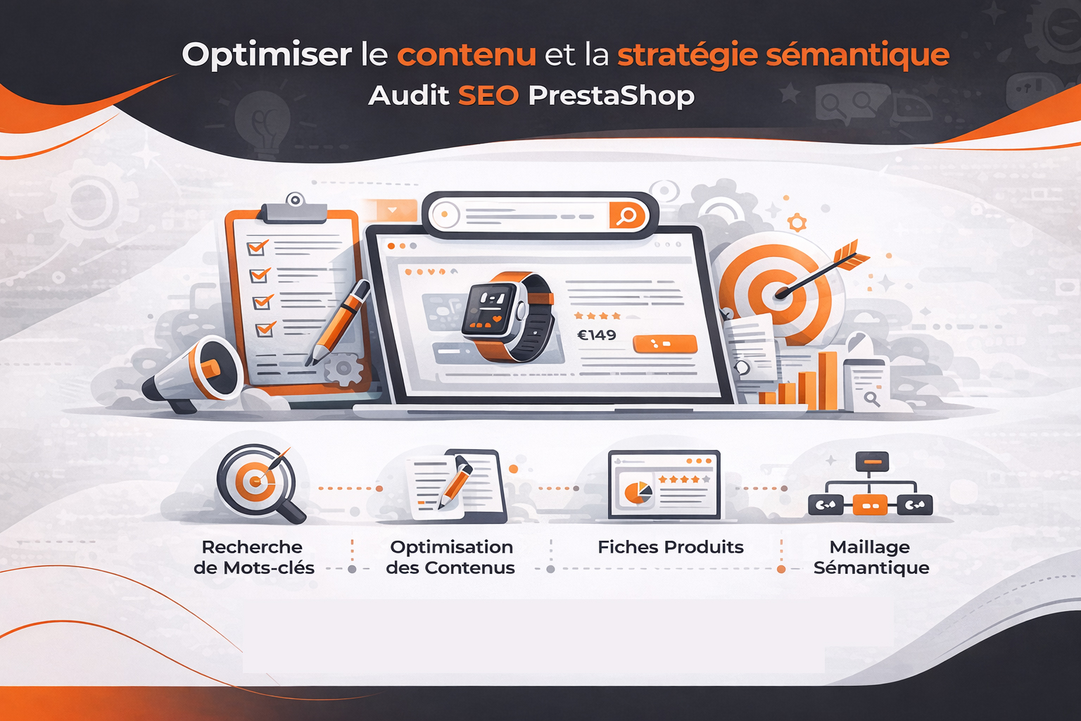 strategie contenu semantique audit SEO prestashop