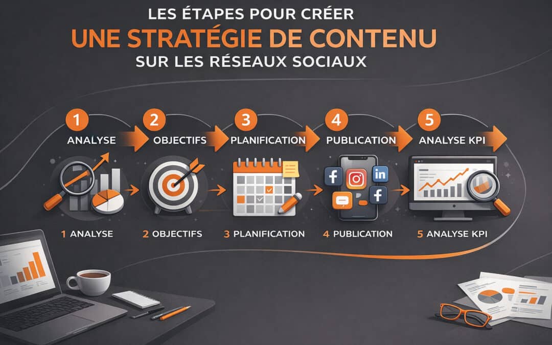 Les étapes pour créer une stratégie de contenu sur les réseaux sociaux