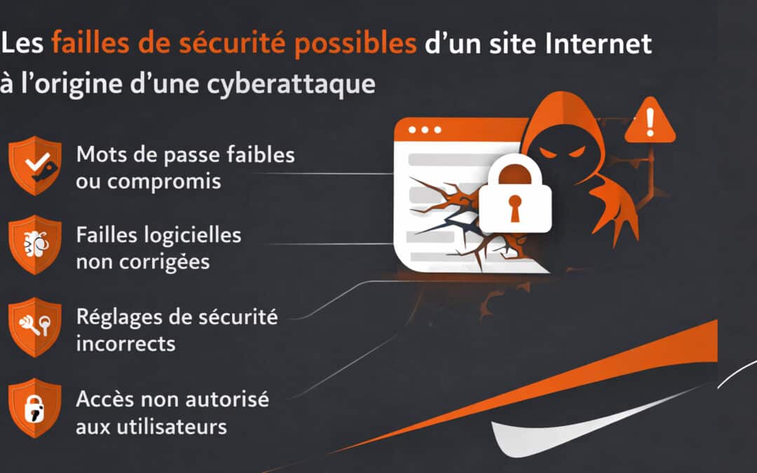 Les failles de sécurité possibles d&rsquo;un site Internet à l&rsquo;origine d&rsquo;une cyberattaque