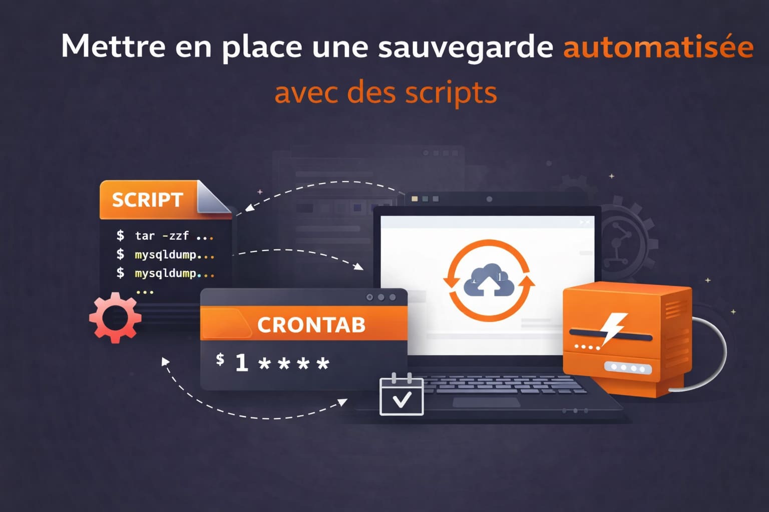 scripts mise en place sauvegarde automatisée