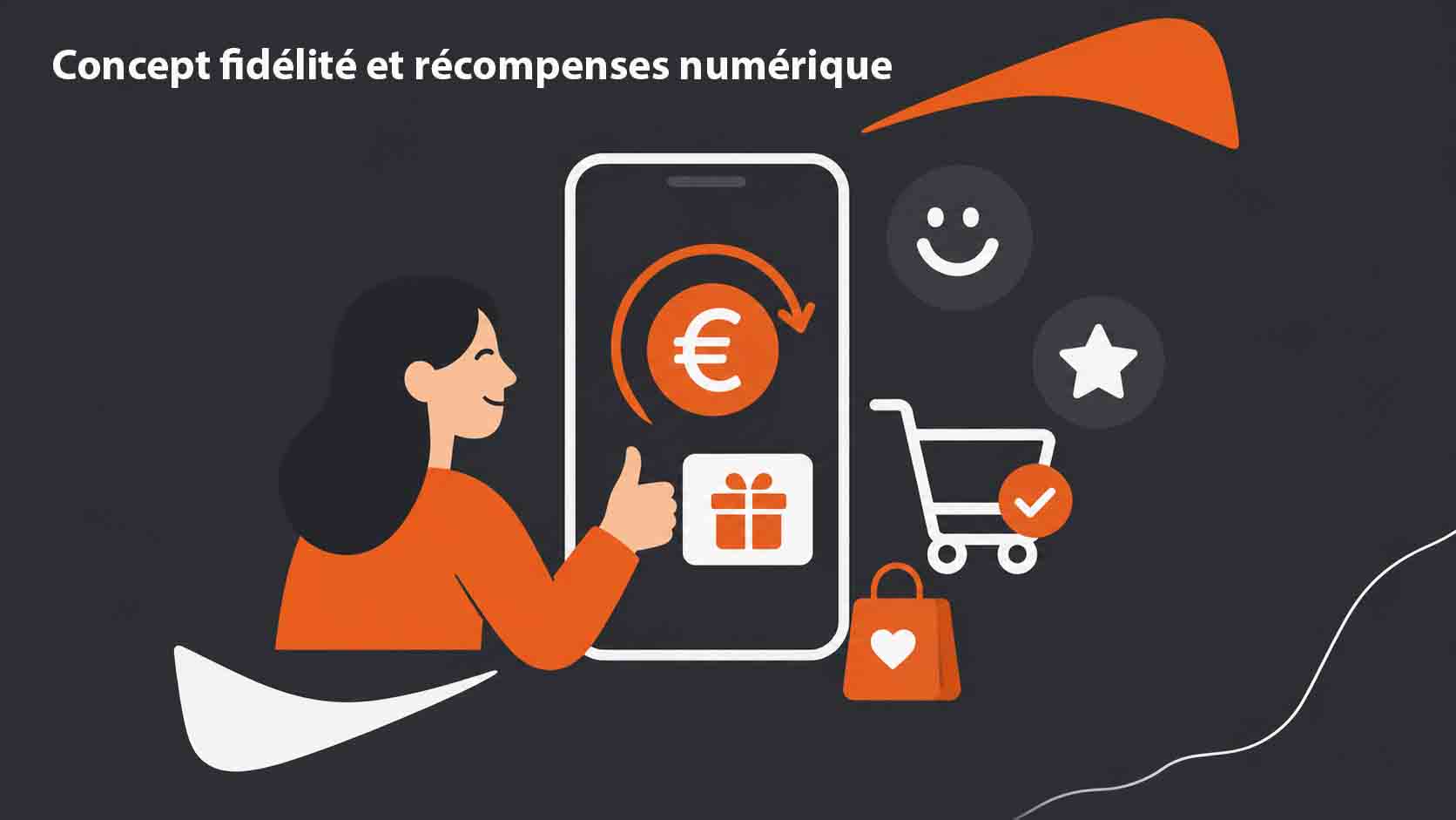 Concept fidélité et récompenses numérique