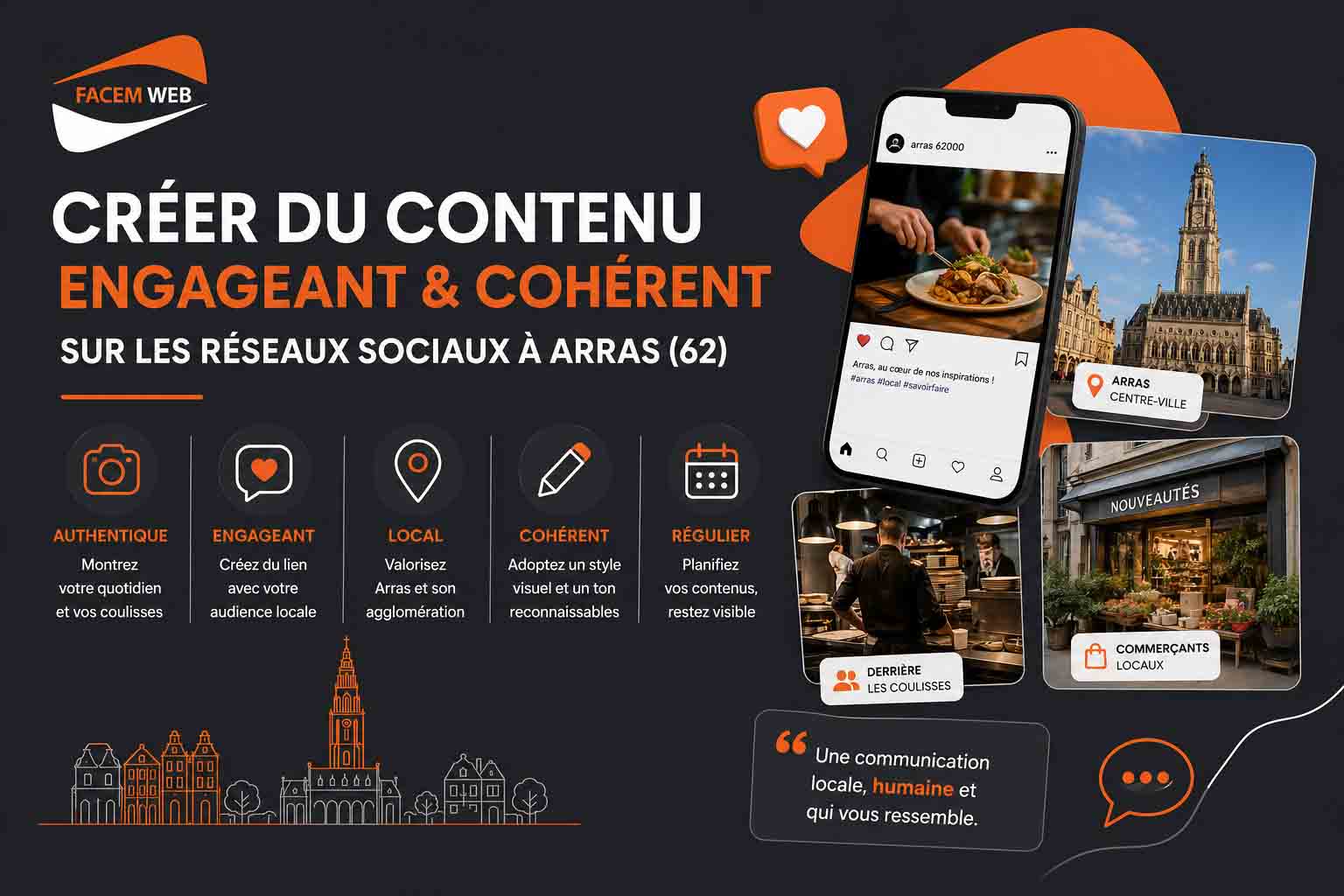 creation contenu engageant reseaux sociaux arras