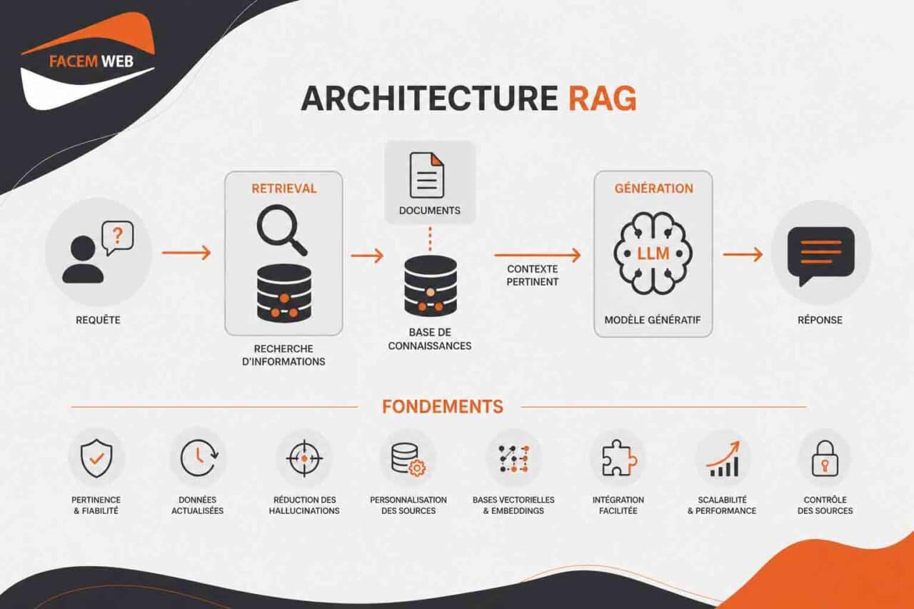 Architecture RAG → Définition, fonctionnement & exemples | Facem Web