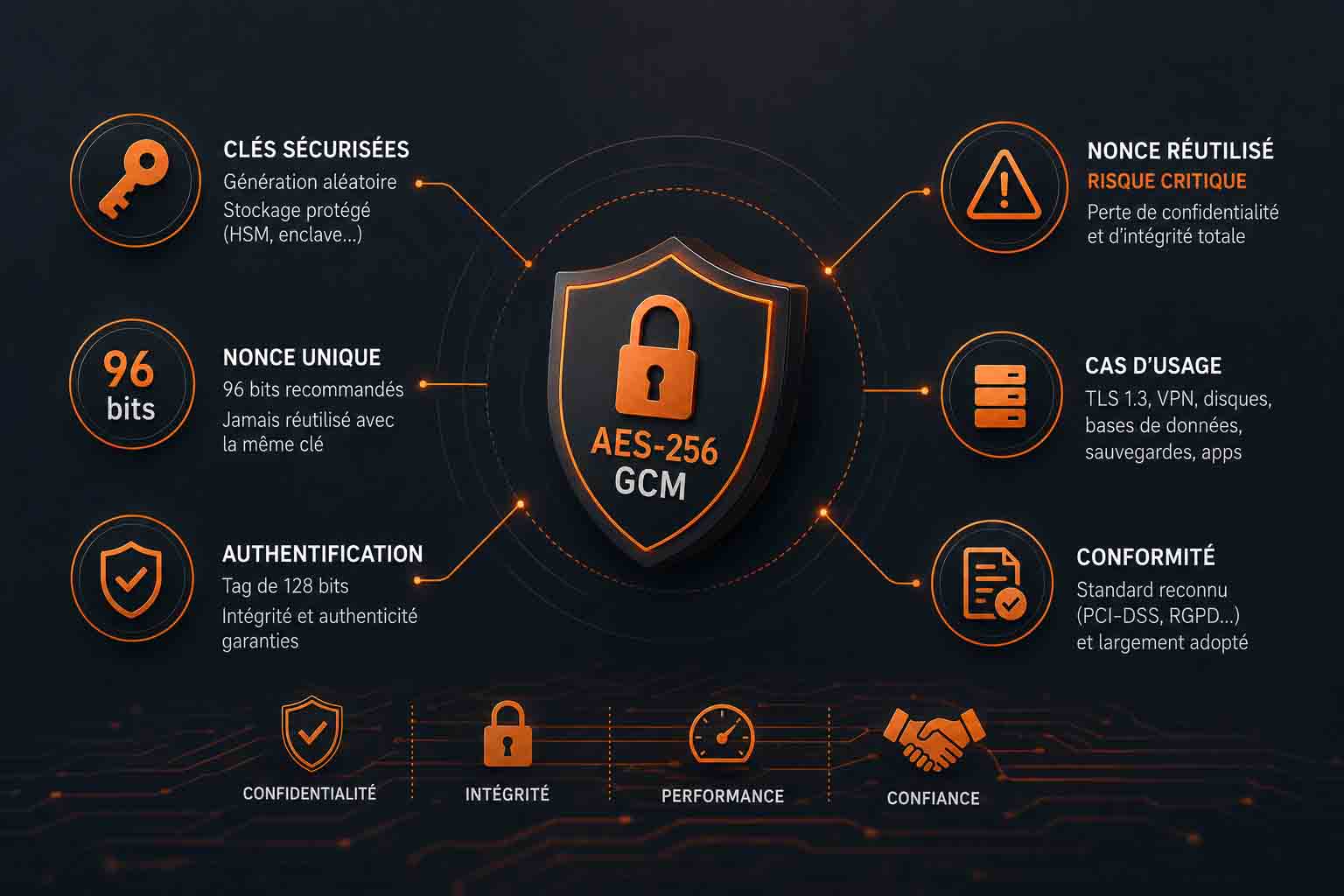 Infographie de sécurité numérique avancée