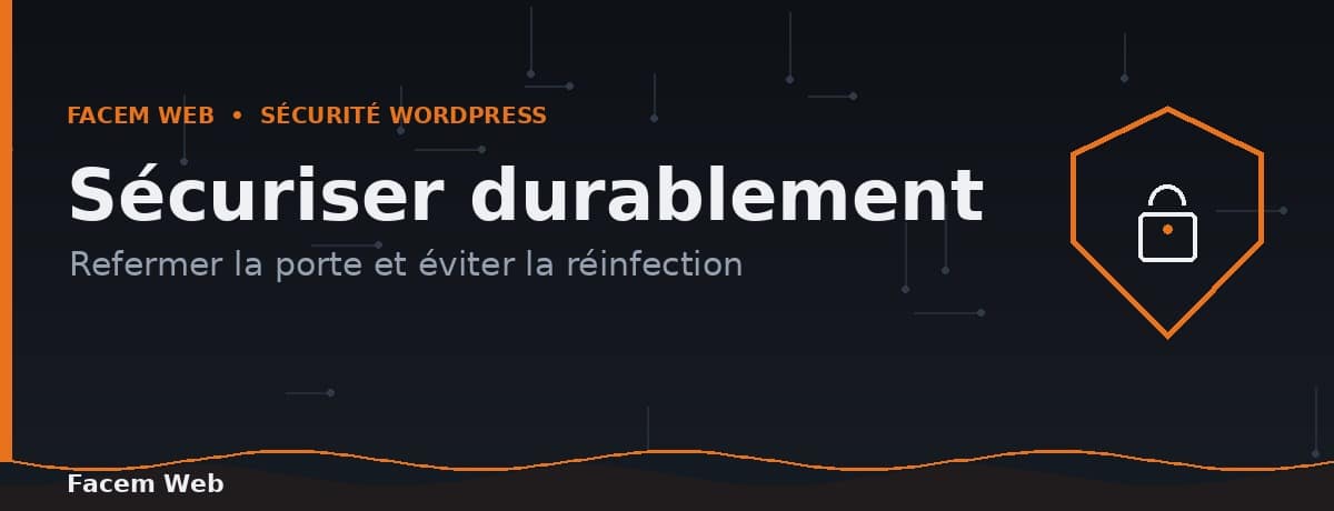 WordPress sécuriser durablement éviter réinfection porte dérobée