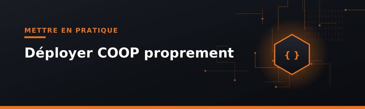 déploiement sécurisé de la politique COOP