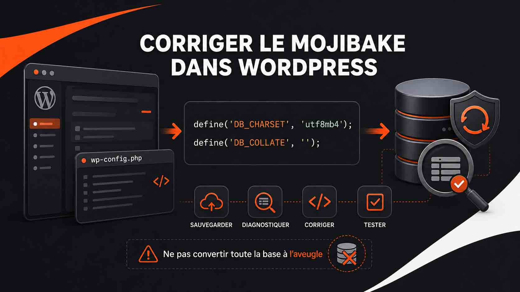 corriger mojibake wordpress